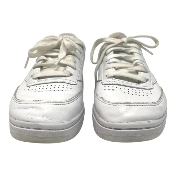 Reebok Women’s Club C White Leather Double Classic Platform Tennis Shoes 7.5 - Picture 4 of 15